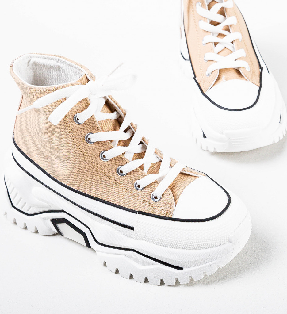 Sneakers dama Wolfe Khaki - 4 | YEO