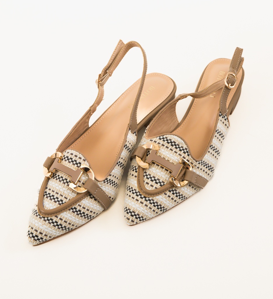 Balerini dama Kinnet Khaki - 4 | YEO