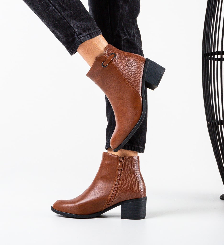 Botine dama Akron Camel - 3 | YEO