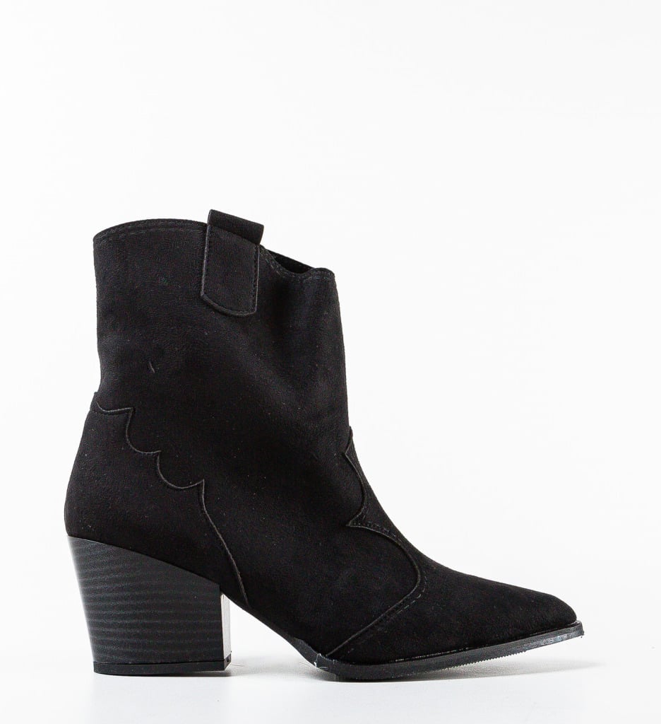 Botine dama Bonate Negre - 3 | YEO