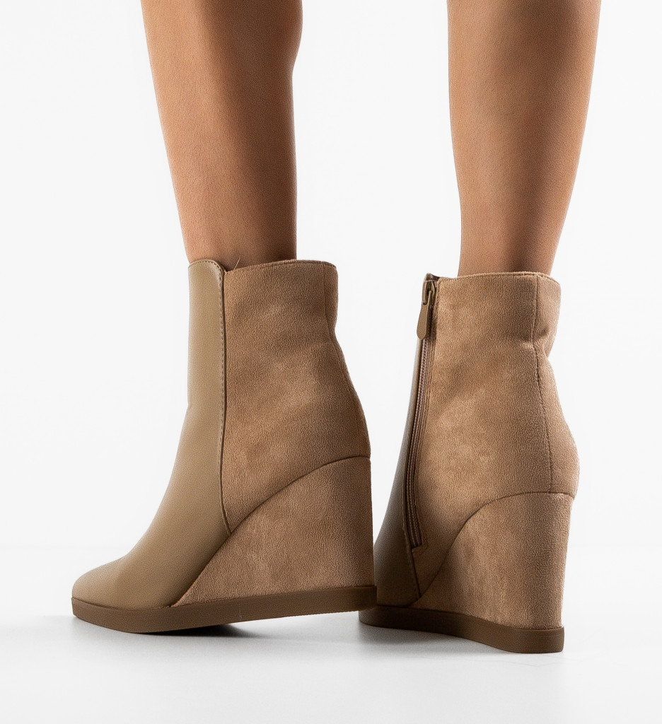 Botine dama Bray Khaki - 3 | YEO