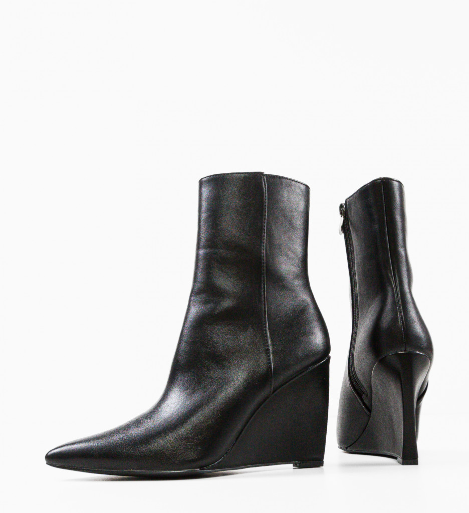 Poze Botine dama Delila Negre depurtat.ro 