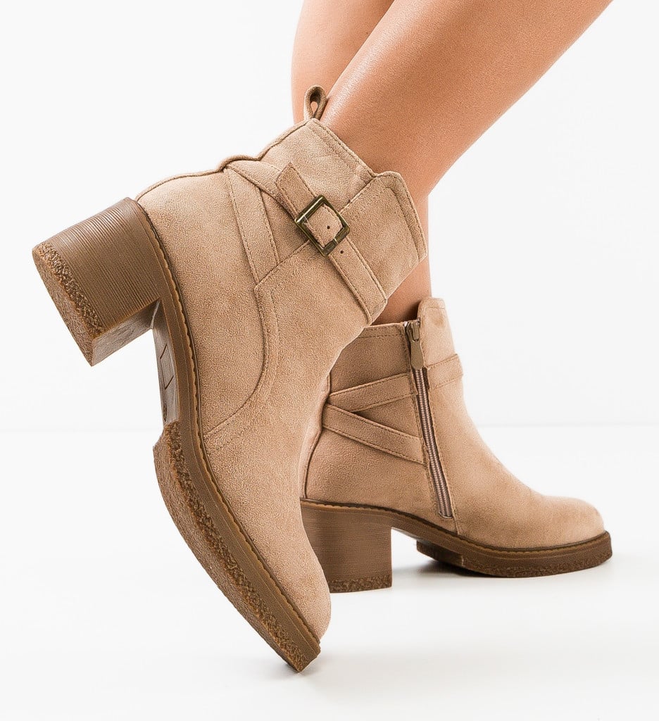 Botine dama Faha Khaki - 2 | YEO