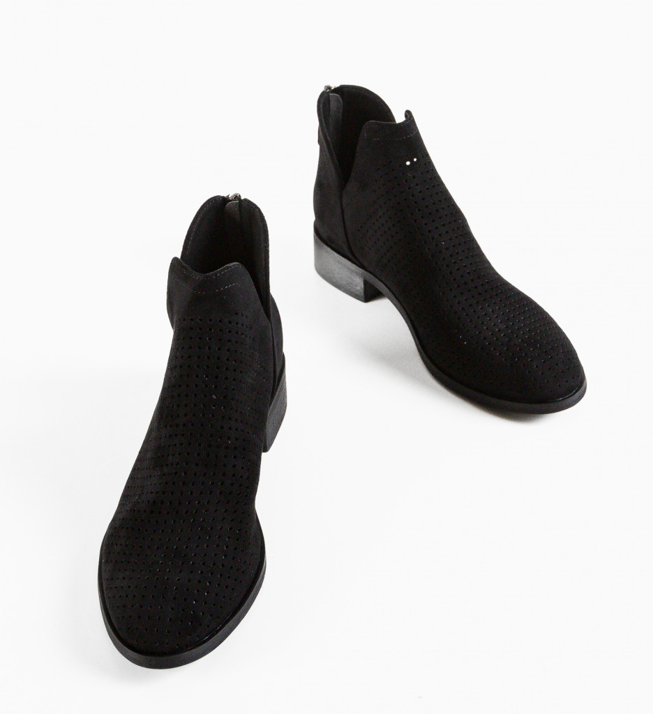 Botine dama Felt Negre - 4 | YEO