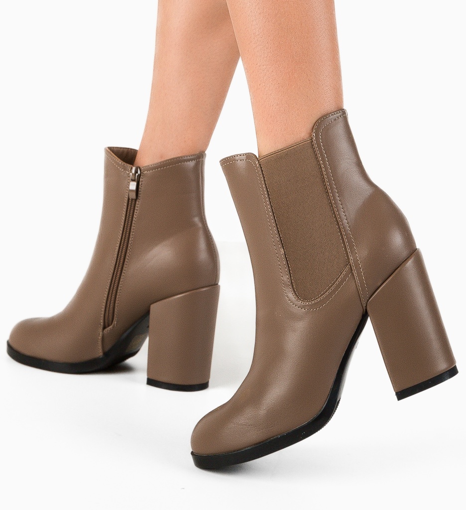 Botine dama Frost Khaki - 1 | YEO