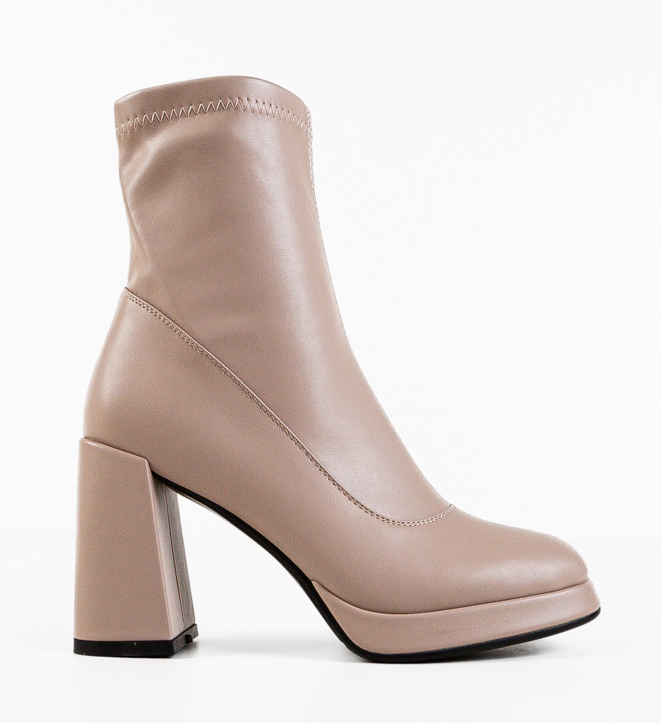 Botine dama Gafabb Nude - 3 | YEO