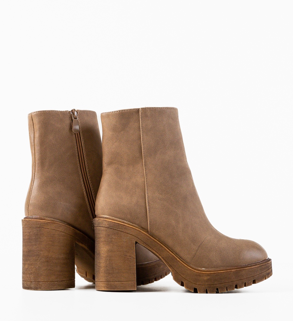 Botine dama Guevara Khaki - 5 | YEO