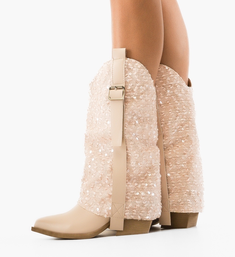 Botine dama Inga Bej