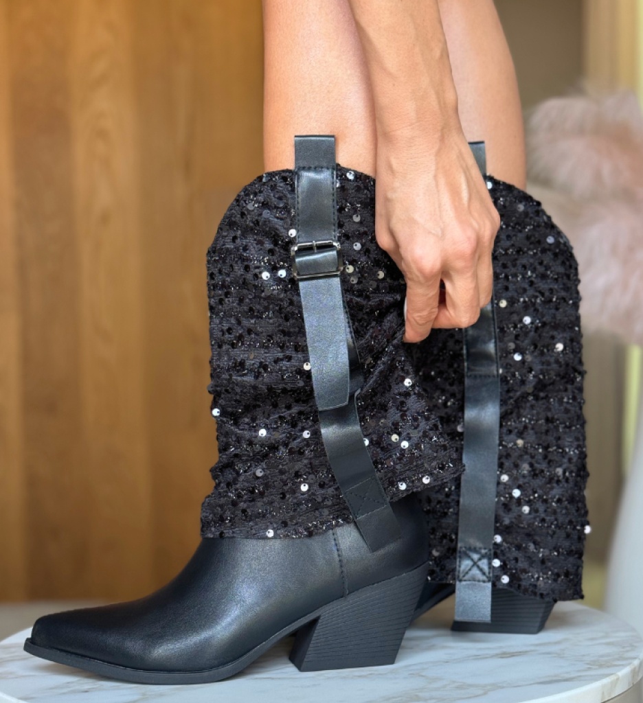 Botine dama Inga Negre