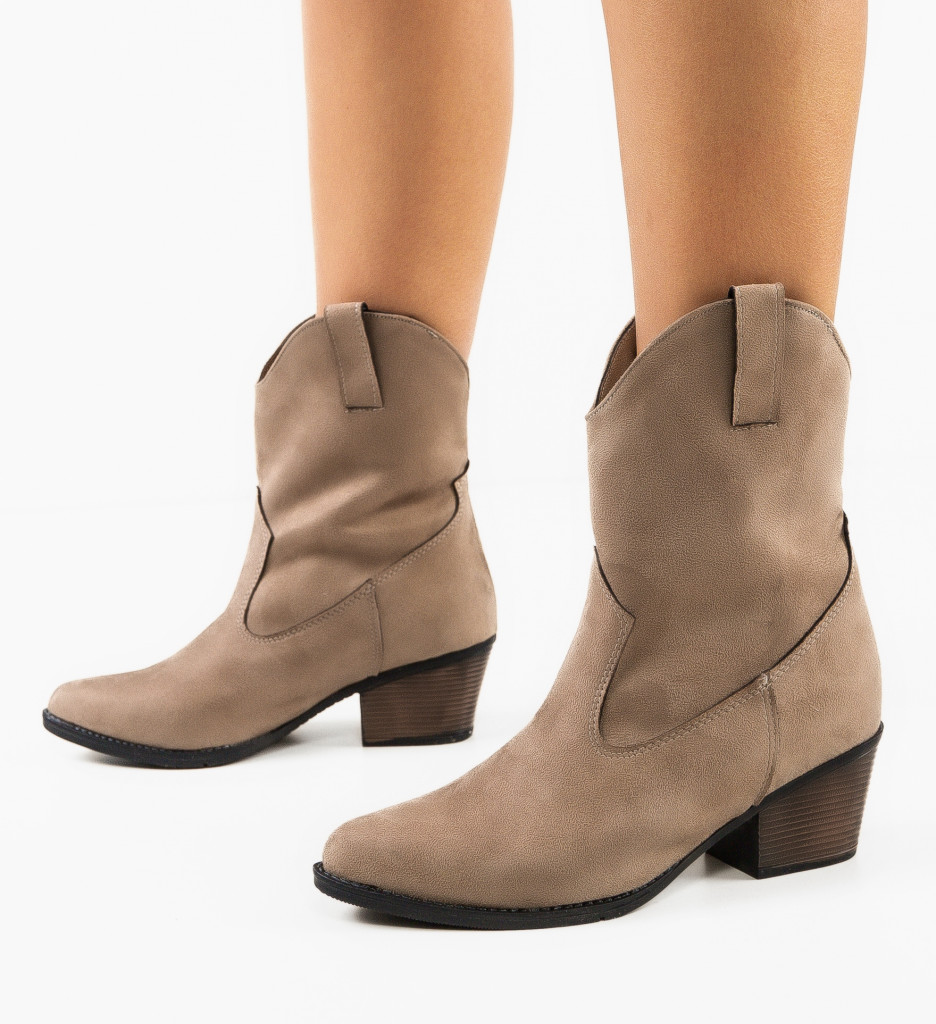 Botine dama Keraby Khaki - 1 | YEO