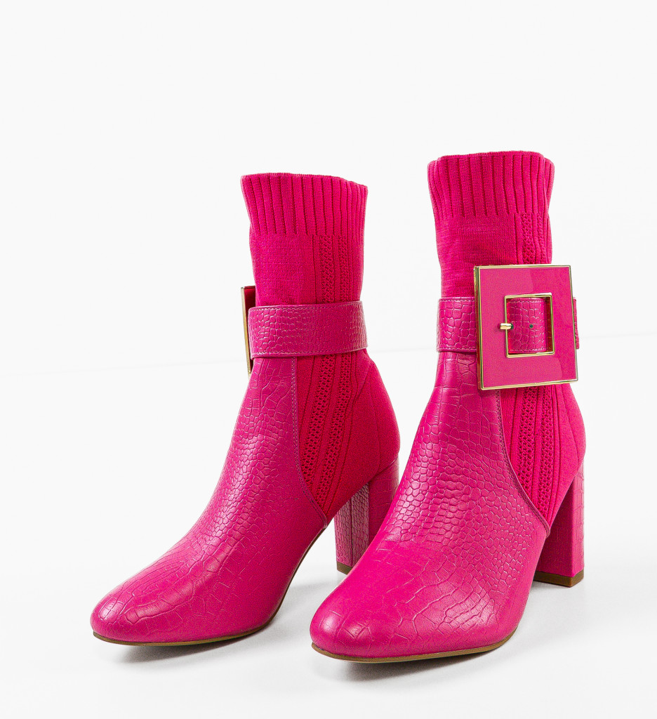 Botine dama Lyla Fuchsia - 5 | YEO