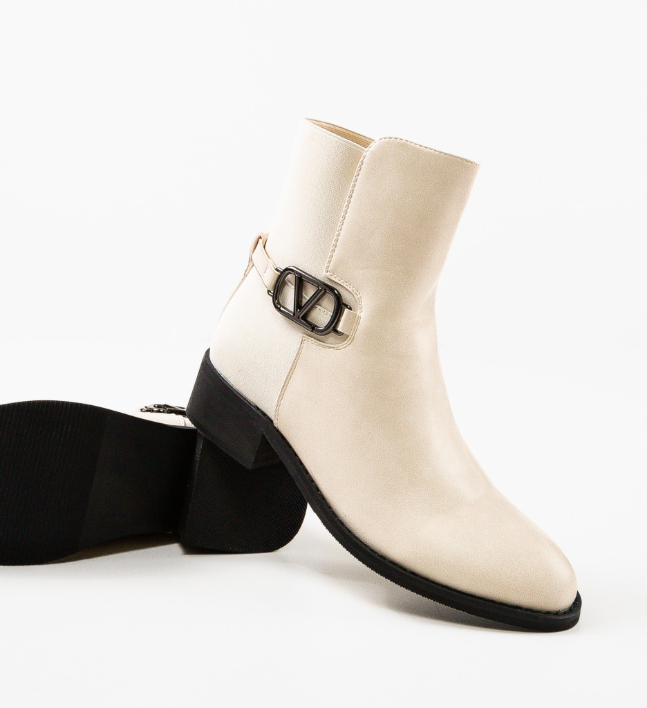 Botine dama Math Bej - 5 | YEO