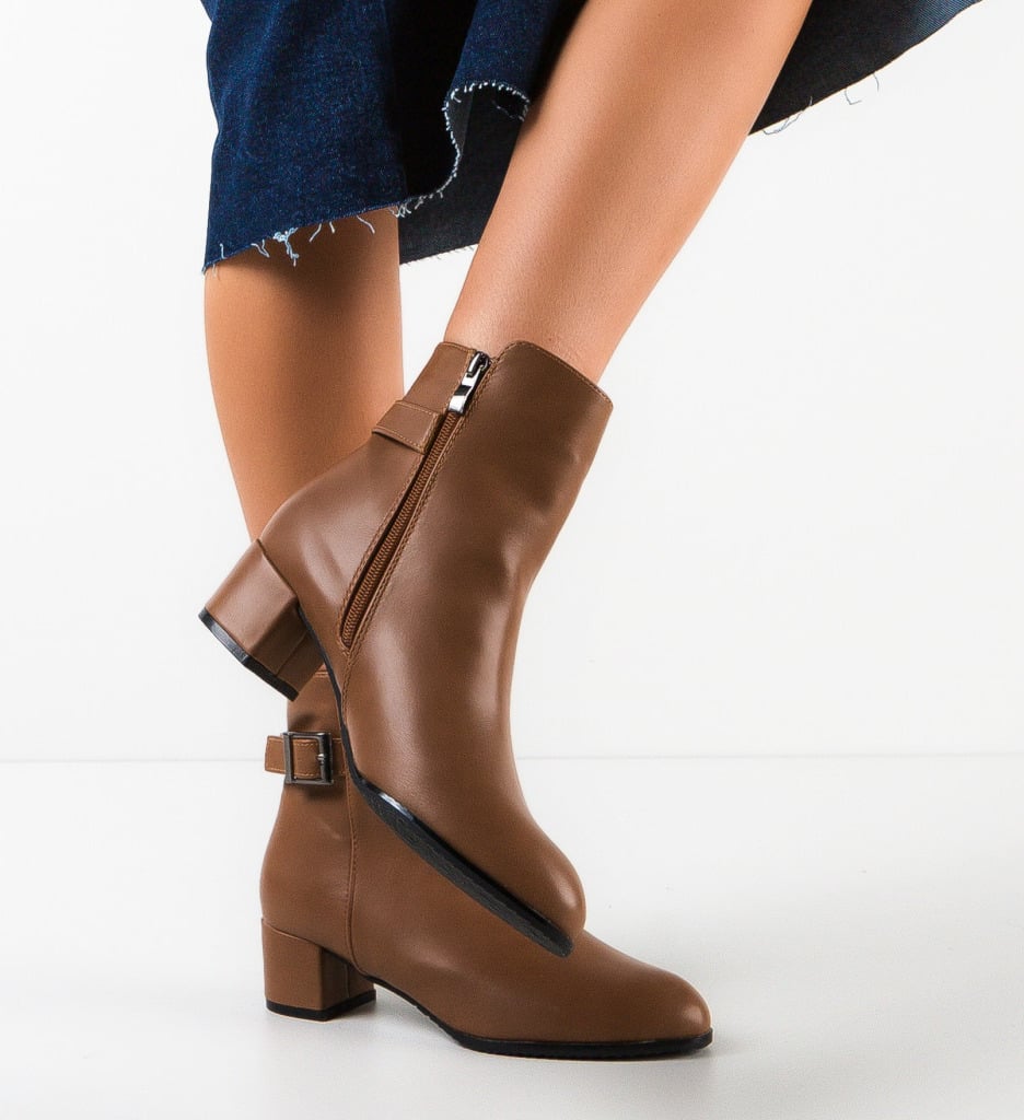 Botine dama Rugaj Camel - 2 | YEO