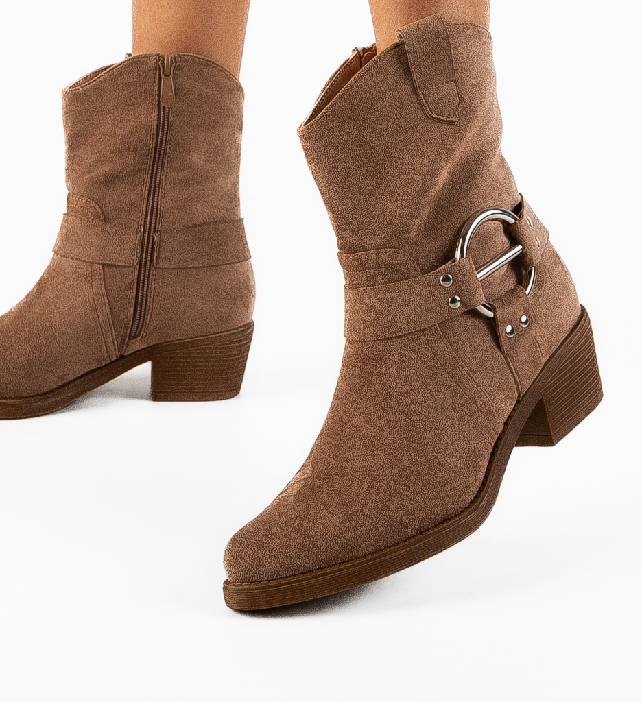 Botine dama Szymo Khaki - 3 | YEO