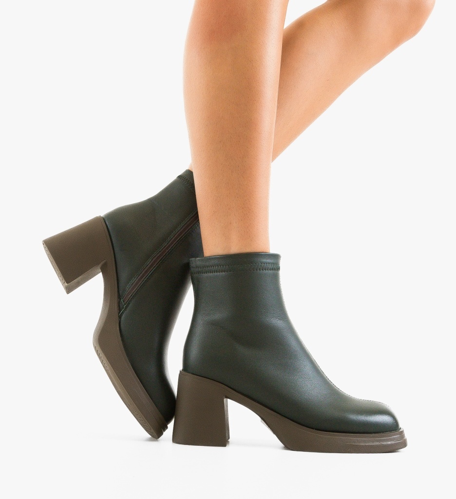Botine dama Tafta Verde - 2 | YEO