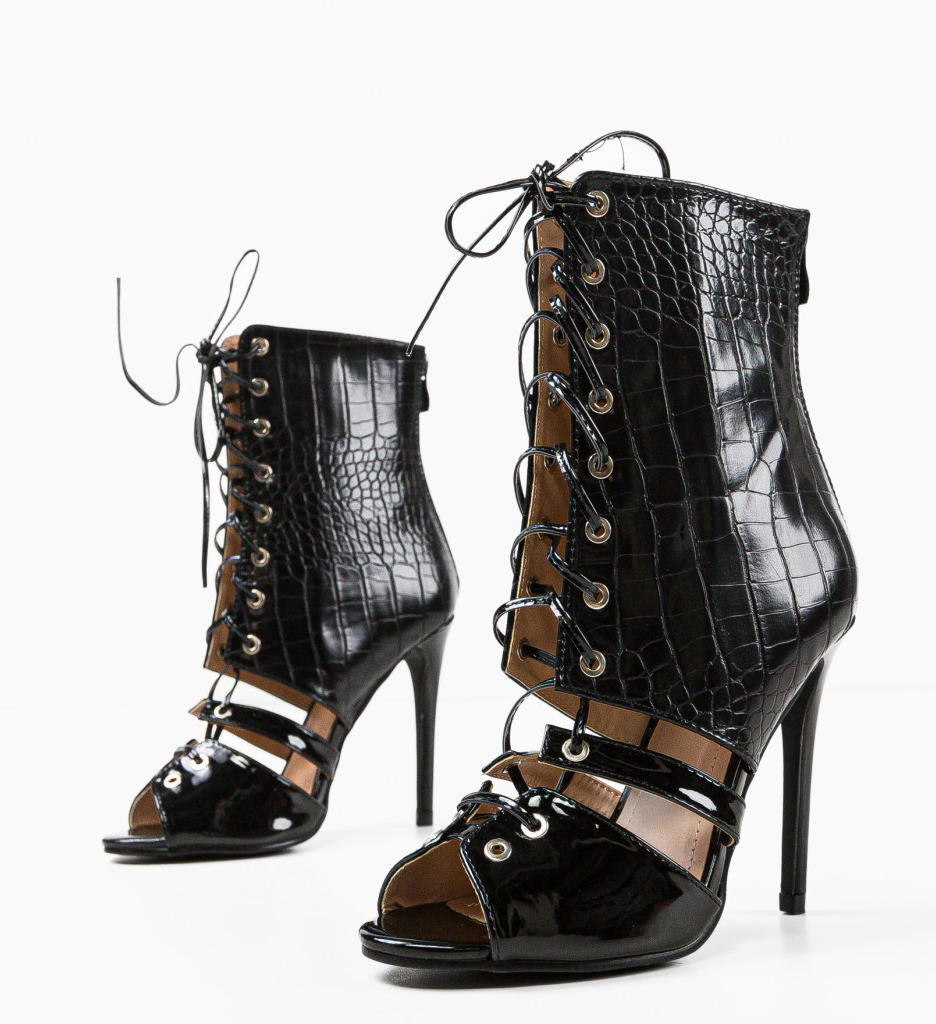 Poze Botine dama Uchenna Negre depurtat.ro 