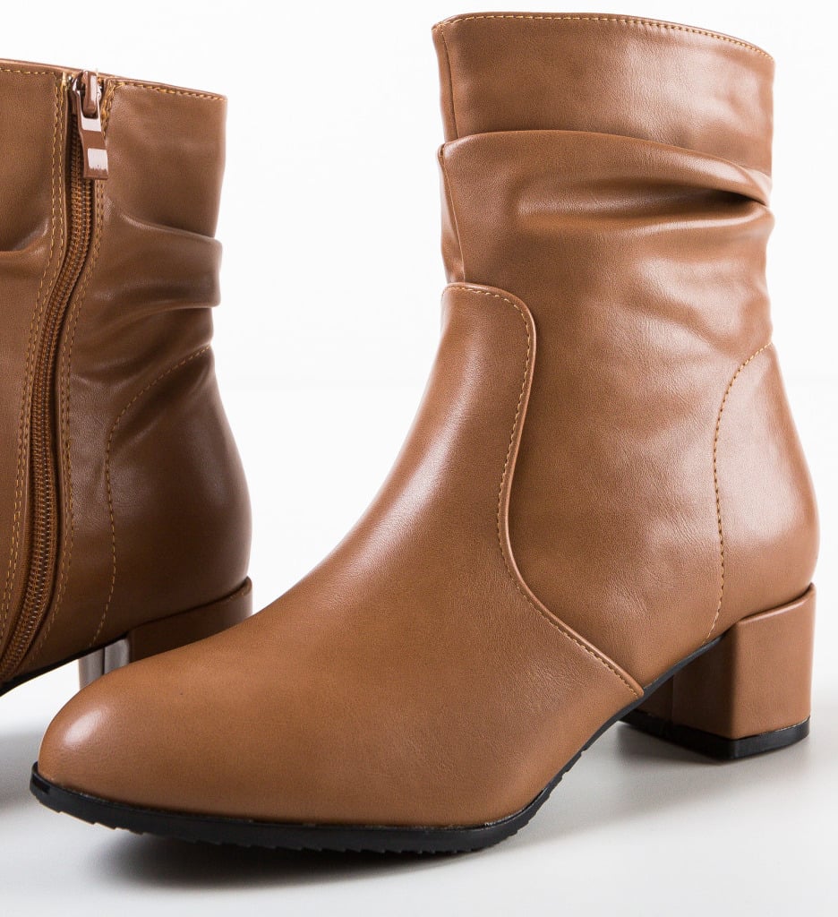 Botine dama Vigon Camel - 5 | YEO