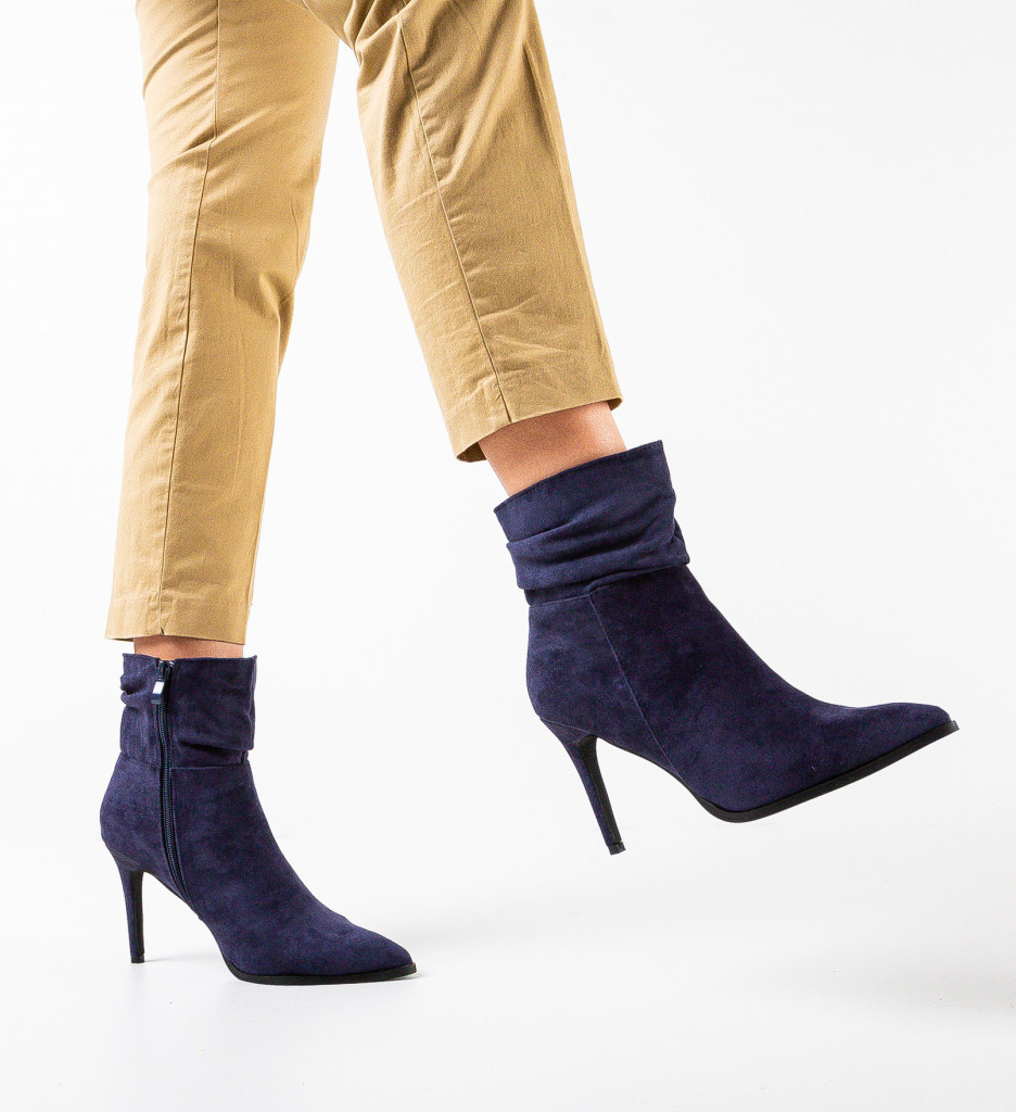 Botine dama Ving Bleumarin - 2 | YEO