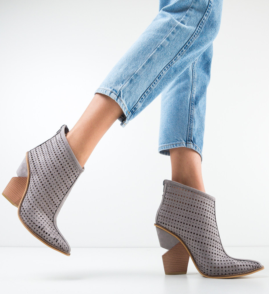 Botine Fendare Gri - 1 | YEO