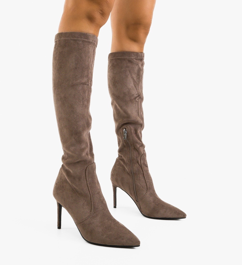 Cizme dama Enora Khaki - 2 | YEO