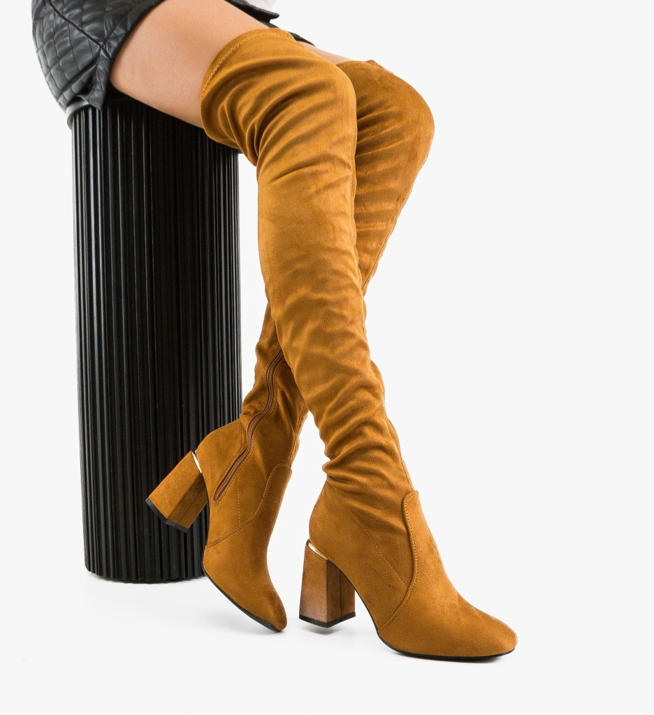 Cizme dama Jaddey Camel - 4 | YEO
