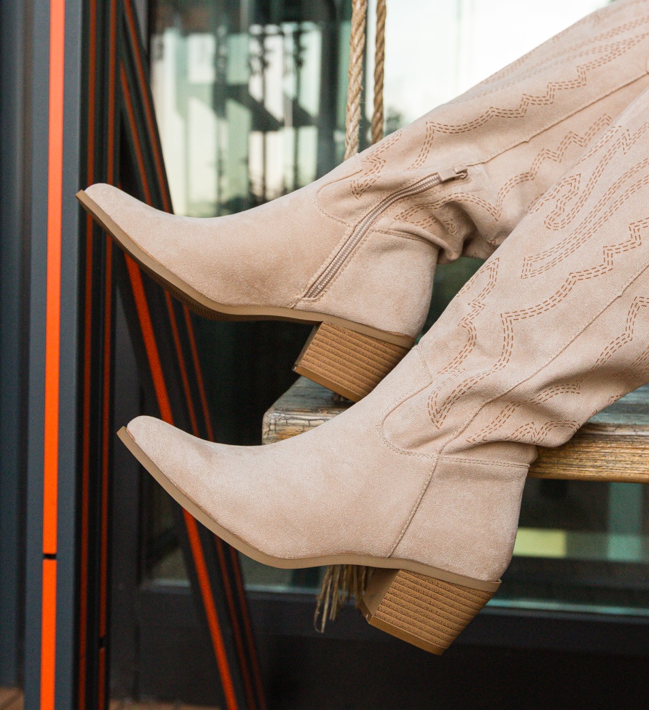 Cizme dama Novograd Bej - 3 | YEO