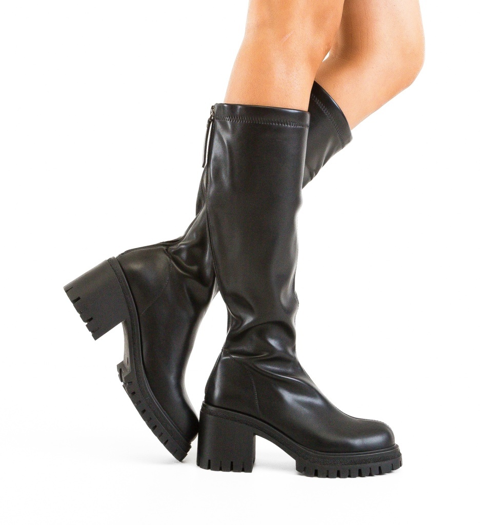 Cizme dama Rose Negre - 2 | YEO