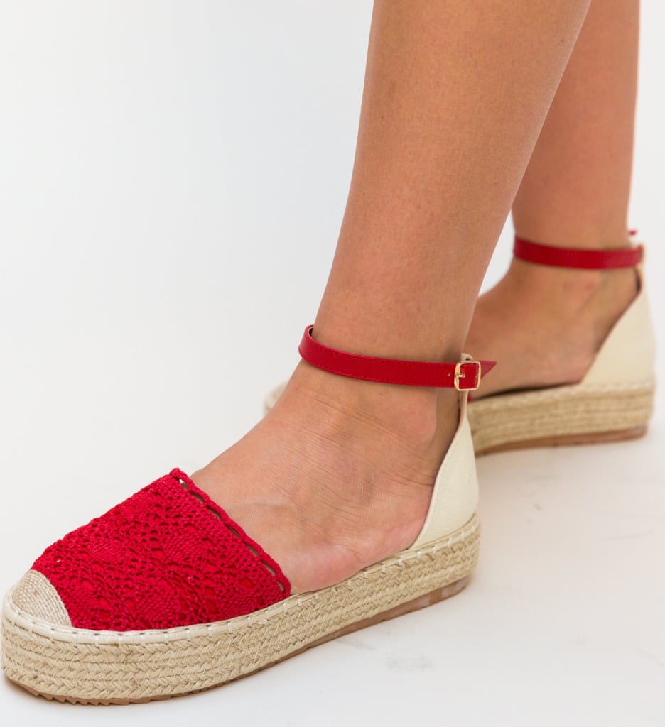 Espadrile Bonner Rosii - 1 | YEO