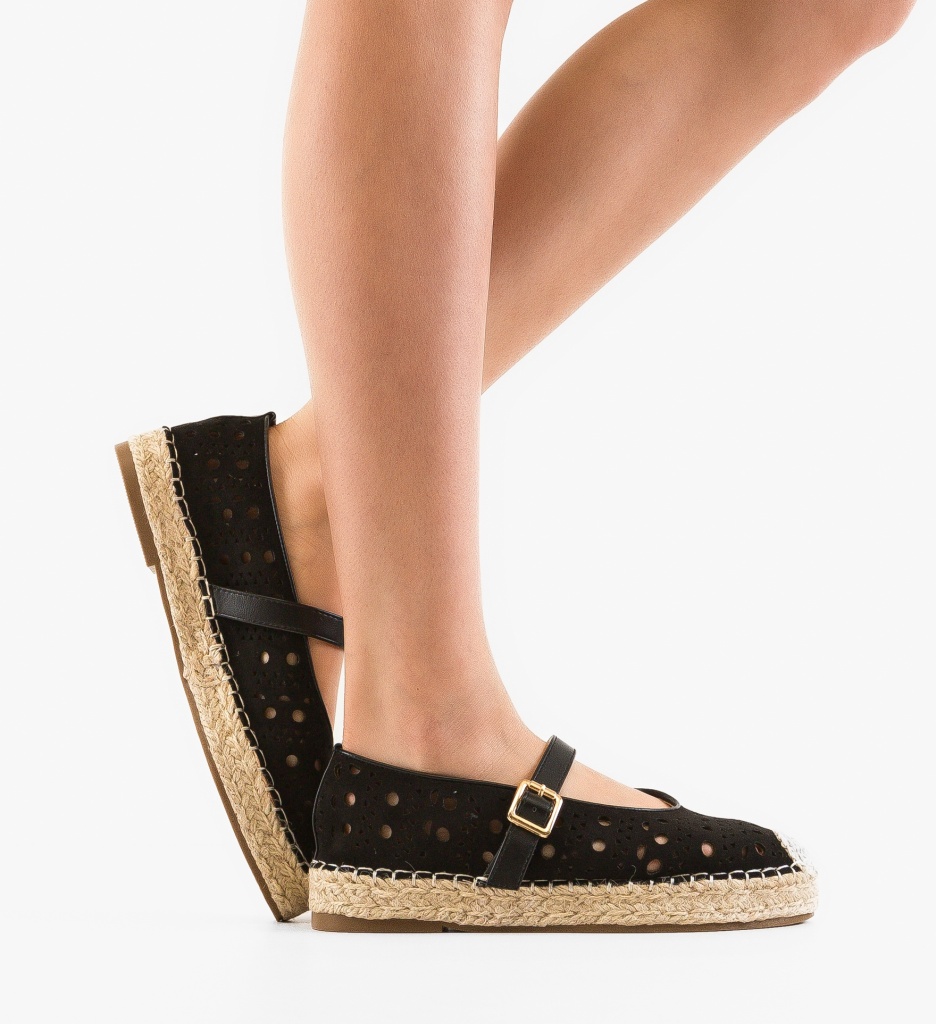Espadrile dama Richie Negre