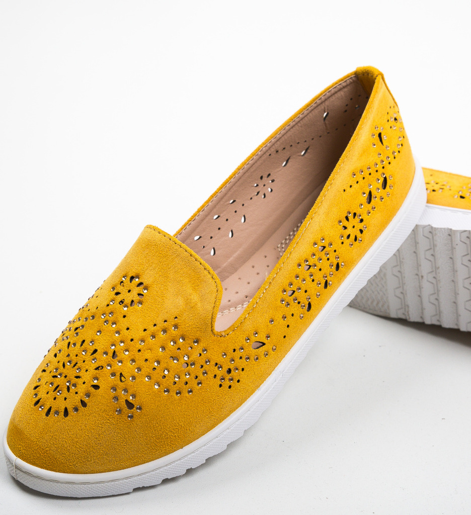 Espadrile Fred Galbene