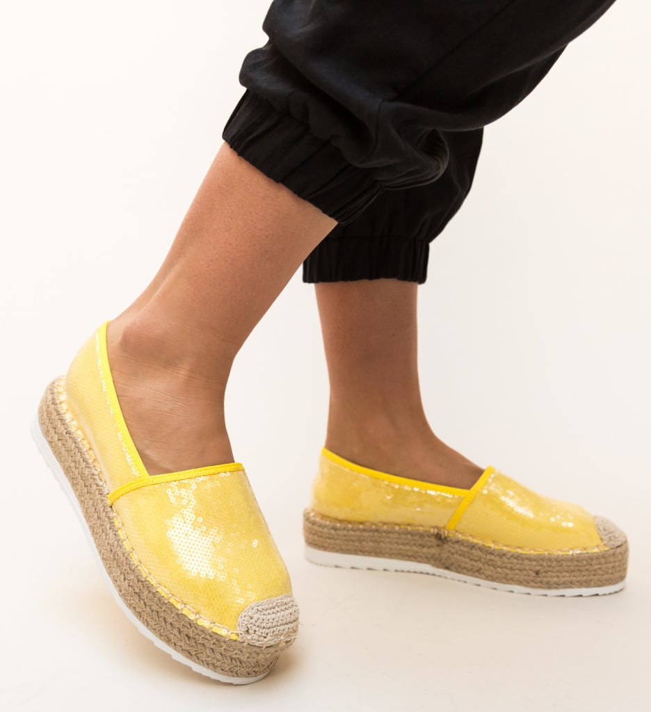 Espadrile Kavan Galbeni - 1 | YEO