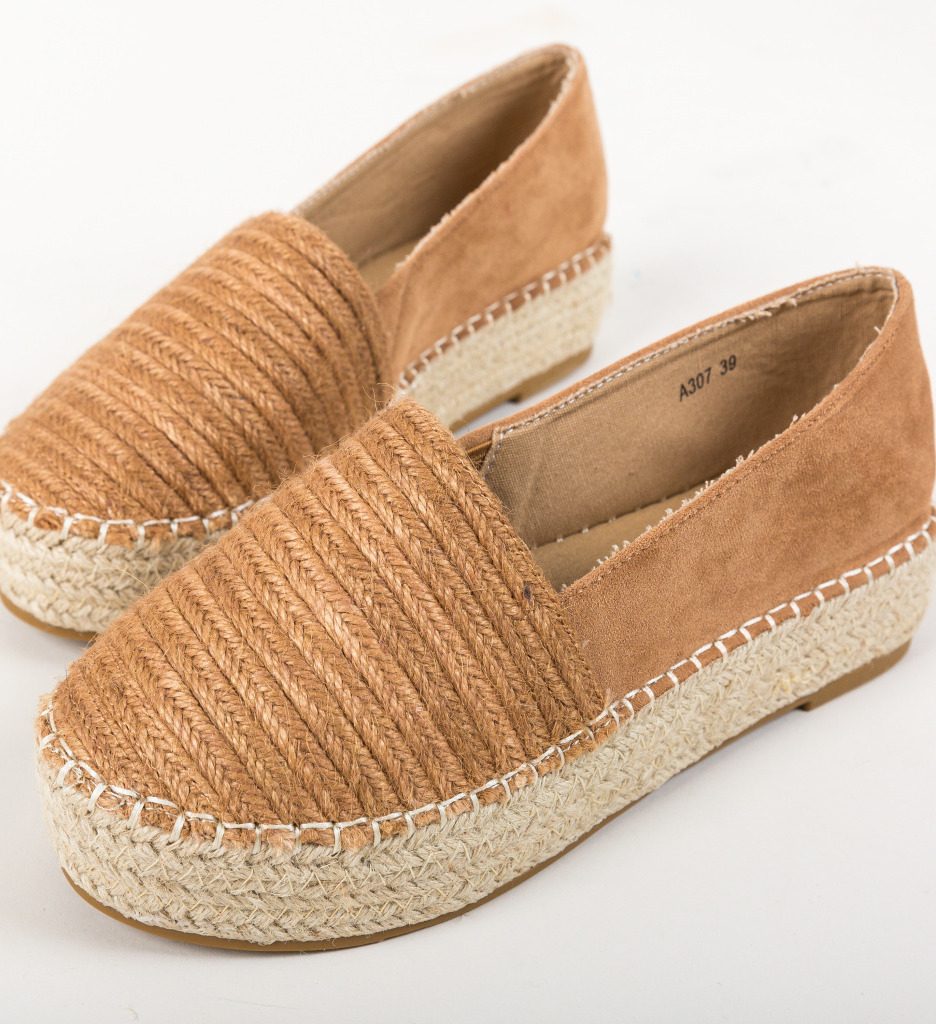 Espadrile Prisha Camel - 4 | YEO