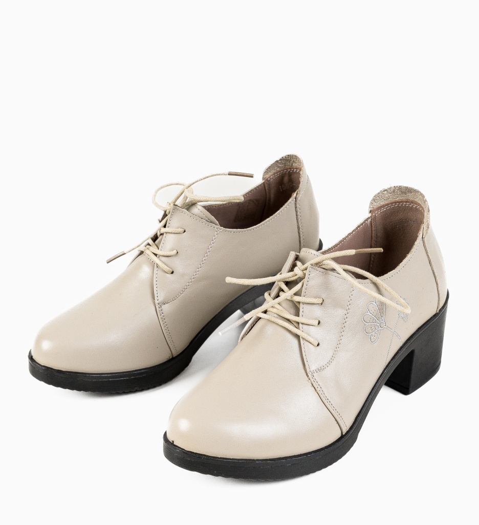 Pantofi Casual Atraxia Bej - 5 | YEO