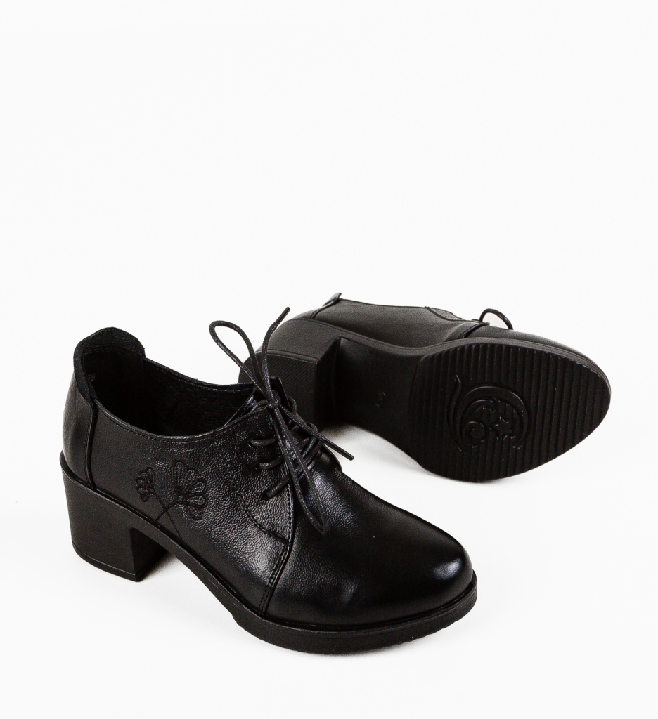 Pantofi Casual Atraxia Negre - 5 | YEO