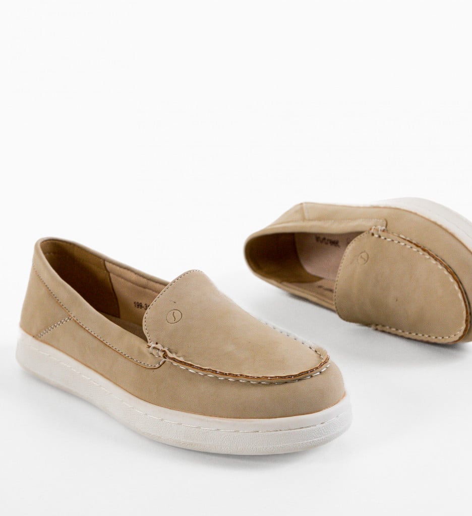 Pantofi Casual Benn Bej - 5 | YEO