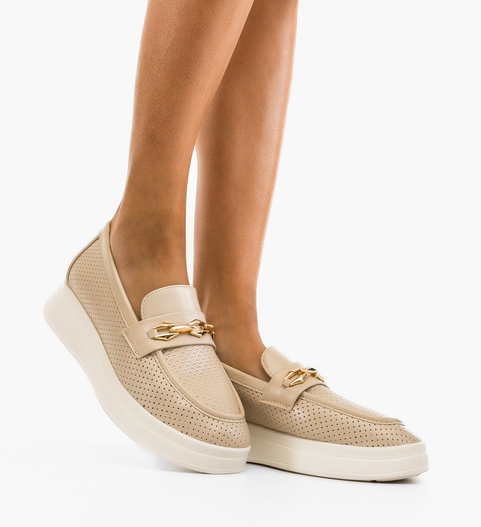 Pantofi casual Bobby Bej - 1 | YEO