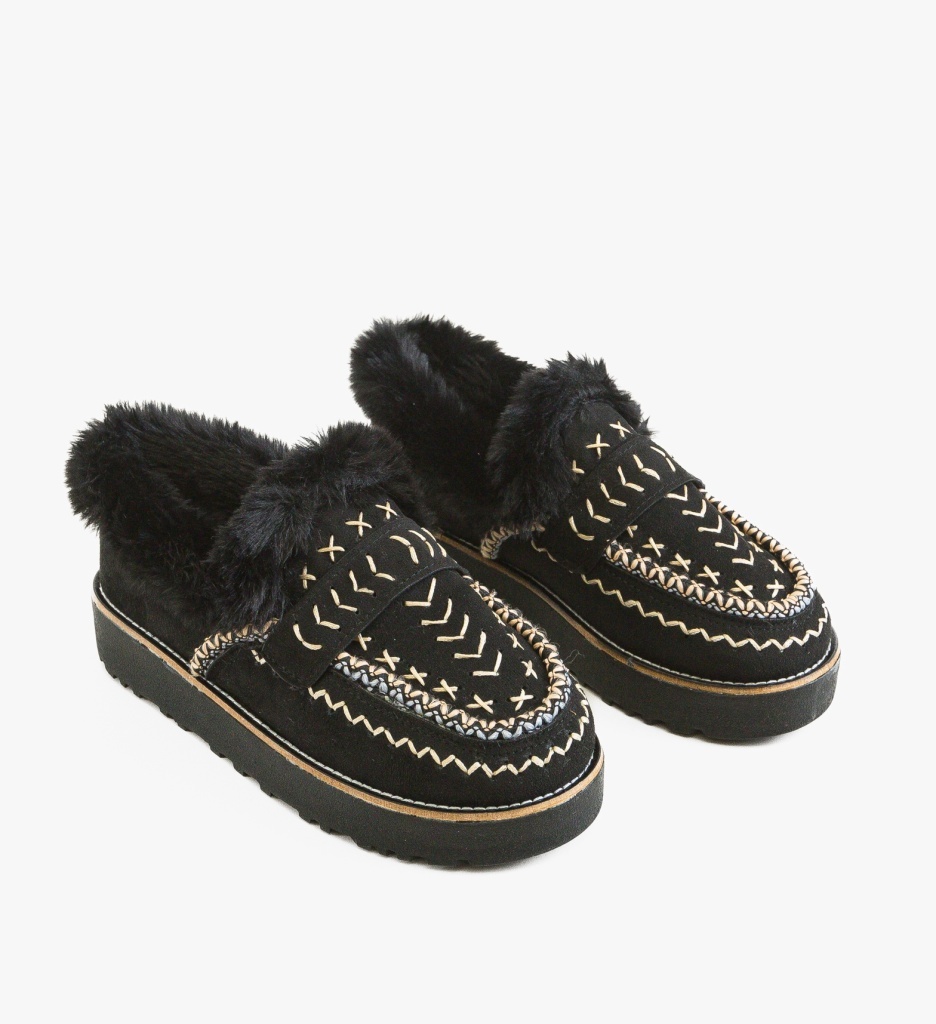 Pantofi Casual Chunky Negri - 4 | YEO