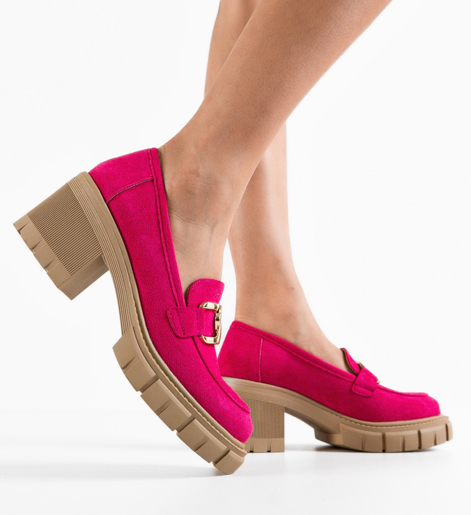 Pantofi Casual dama Akein Fuchsia