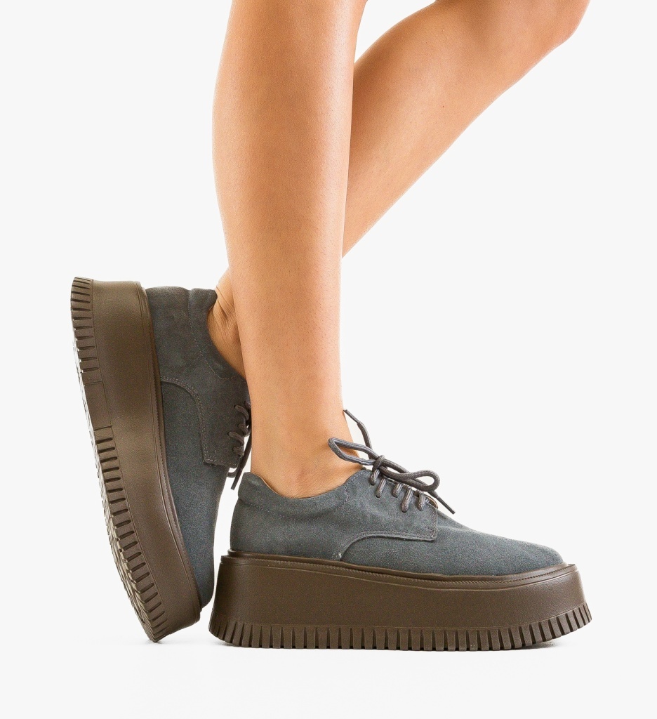 Pantofi casual dama Benve Gri - 3 | YEO