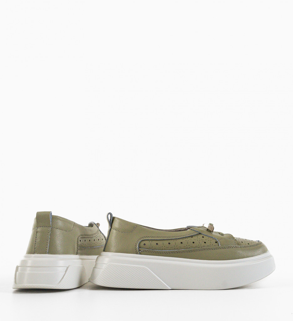 Pantofi Casual dama Darya Khaki - 3 | YEO