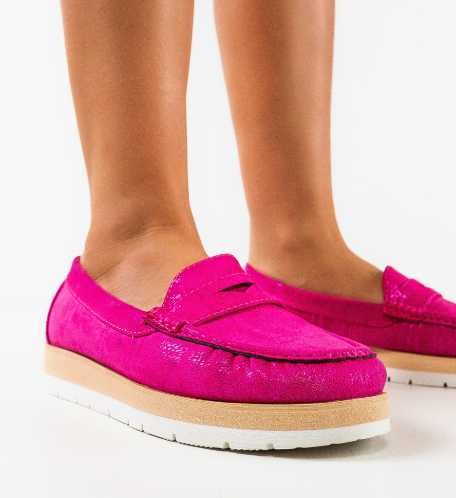 Pantofi Casual dama Eliana Fuchsia