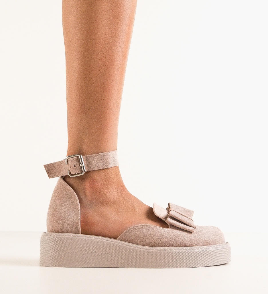 Pantofi Casual dama Hammbe Bej - 5 | YEO