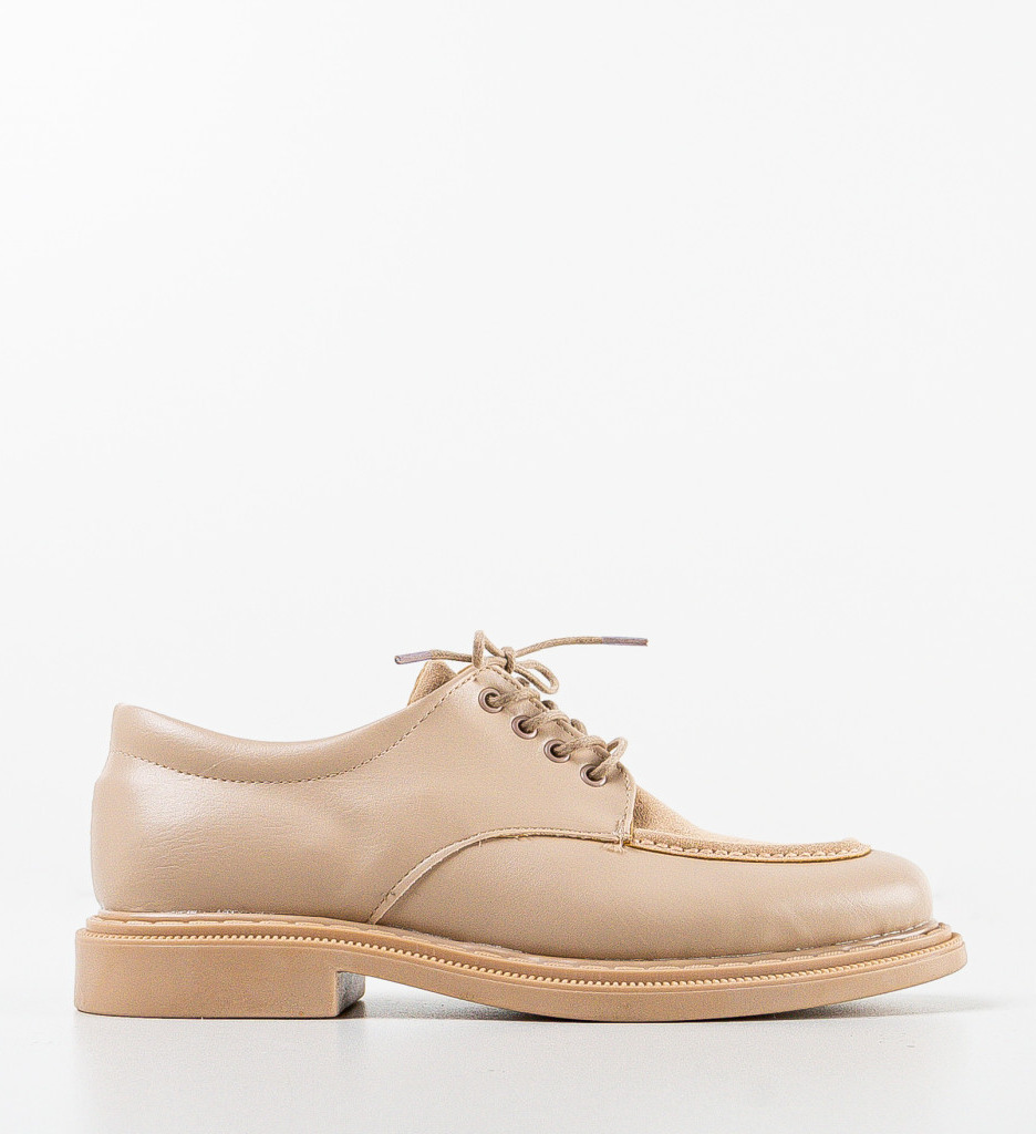 Pantofi casual dama Kadamala Bej - 3 | YEO