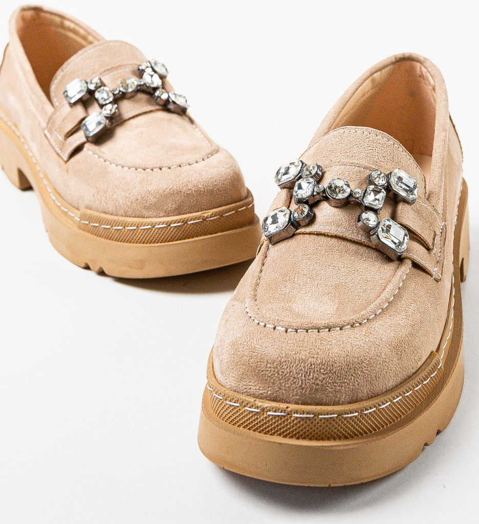 Pantofi Casual dama Maraya Bej - 4 | YEO