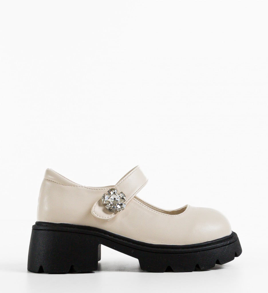 Pantofi Casual dama Mriana Bej - 2 | YEO