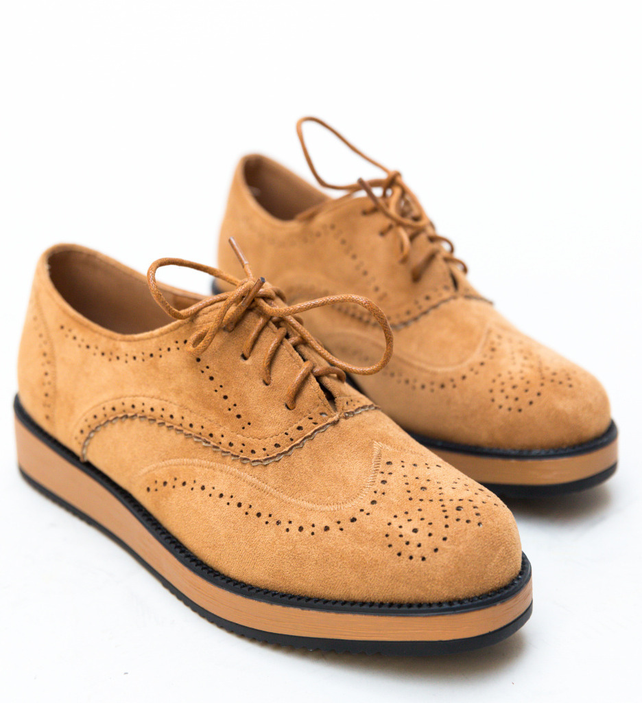 Pantofi Casual Devonk Camel - 4 | YEO