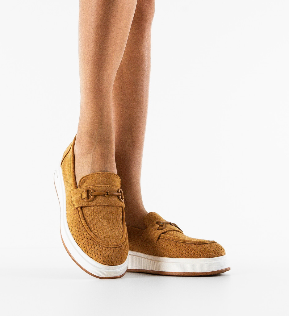 Pantofi Casual Ekine Camel - 1 | YEO