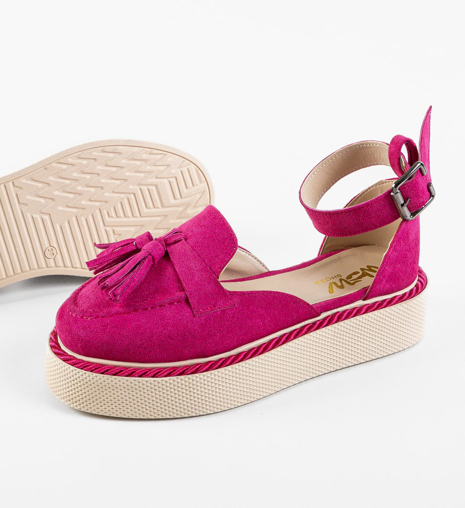 Pantofi Casual Kalin Fuchsia - 5 | YEO