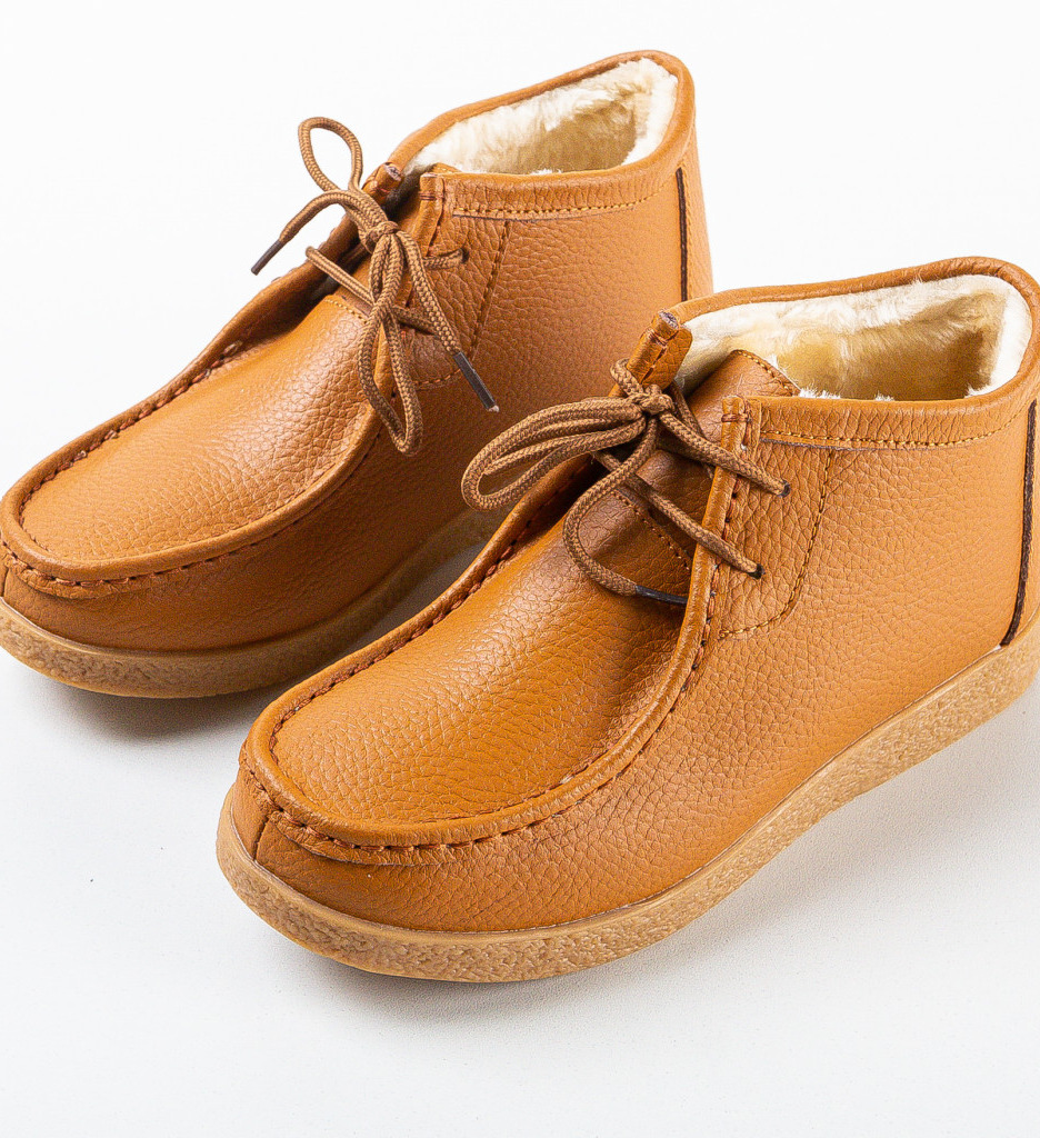 Pantofi Casual Munela Camel - 4 | YEO