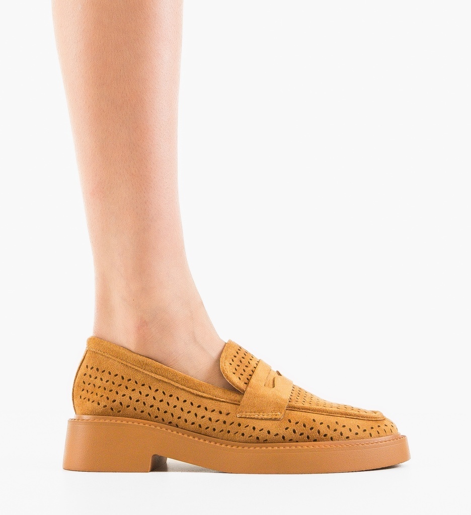 Pantofi Casual Rehid Camel - 5 | YEO